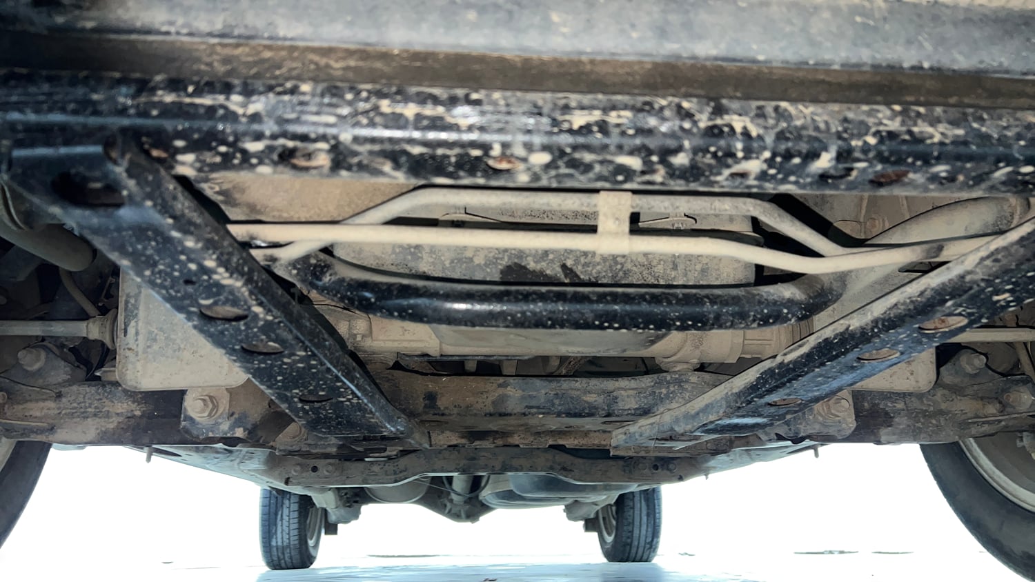 Used 2018 Toyota Innova Crysta 2.4 G 7 STR Diesel Manual extra FRONT LEFT UNDERBODY VIEW