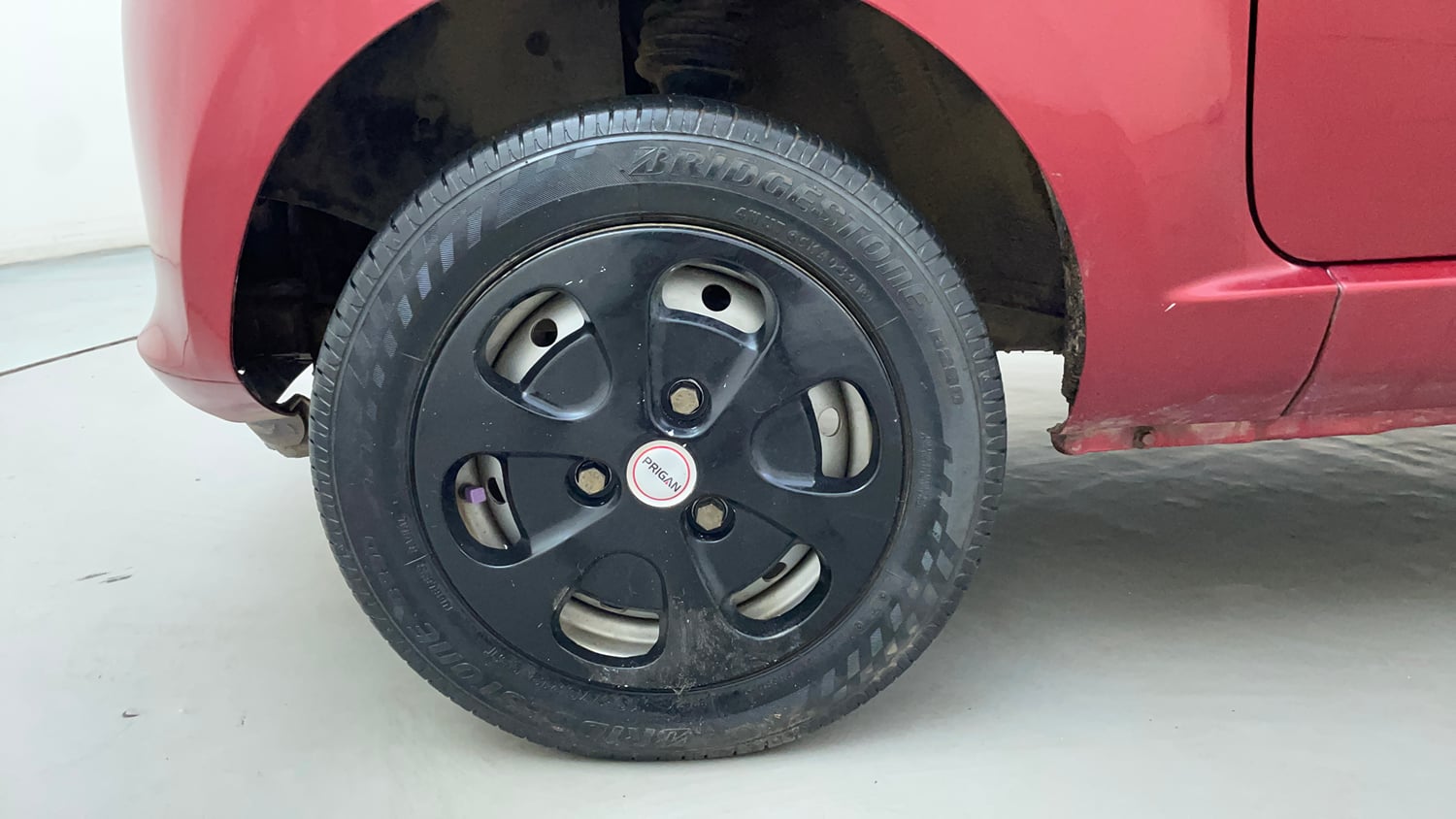 Used 2017 Tata Nano Twist XTA Petrol Automatic tyres LEFT FRONT TYRE RIM VIEW