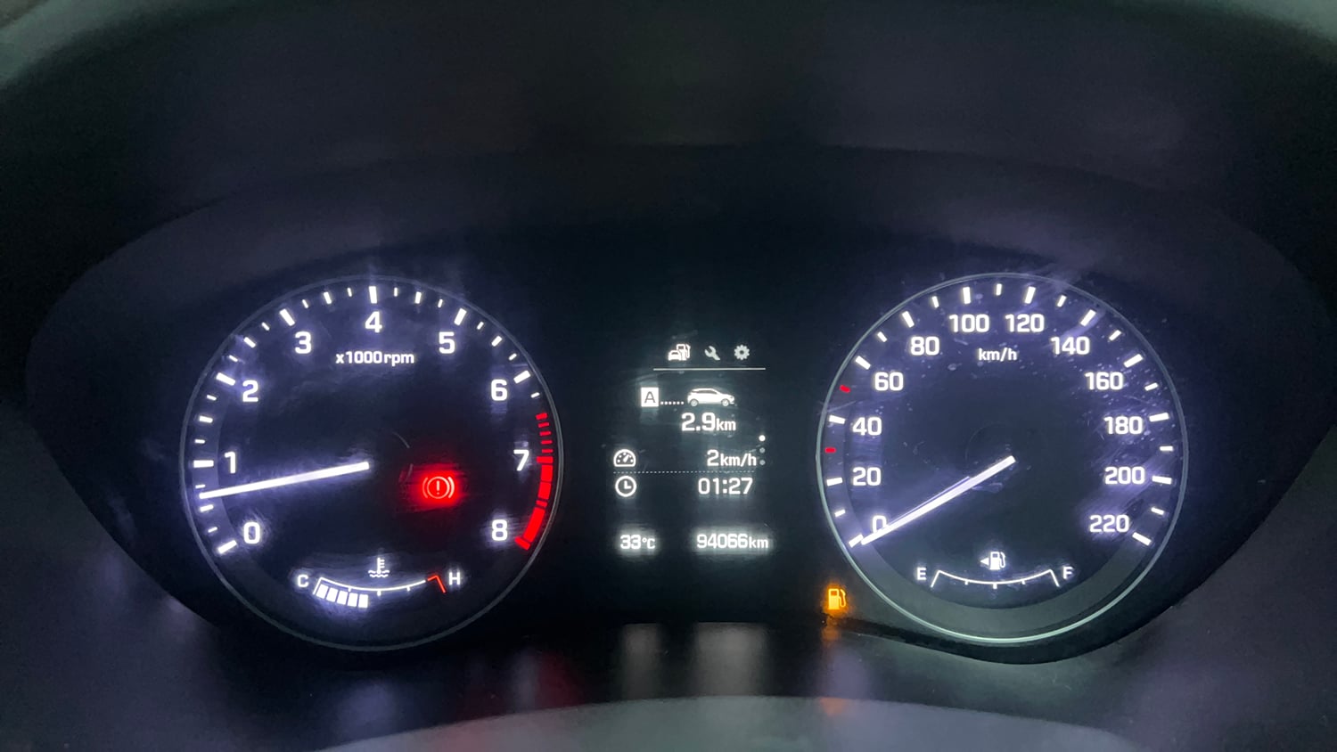 Used 2017 Hyundai Elite i20 Asta 1.2 Petrol Manual interior CLUSTERMETER VIEW