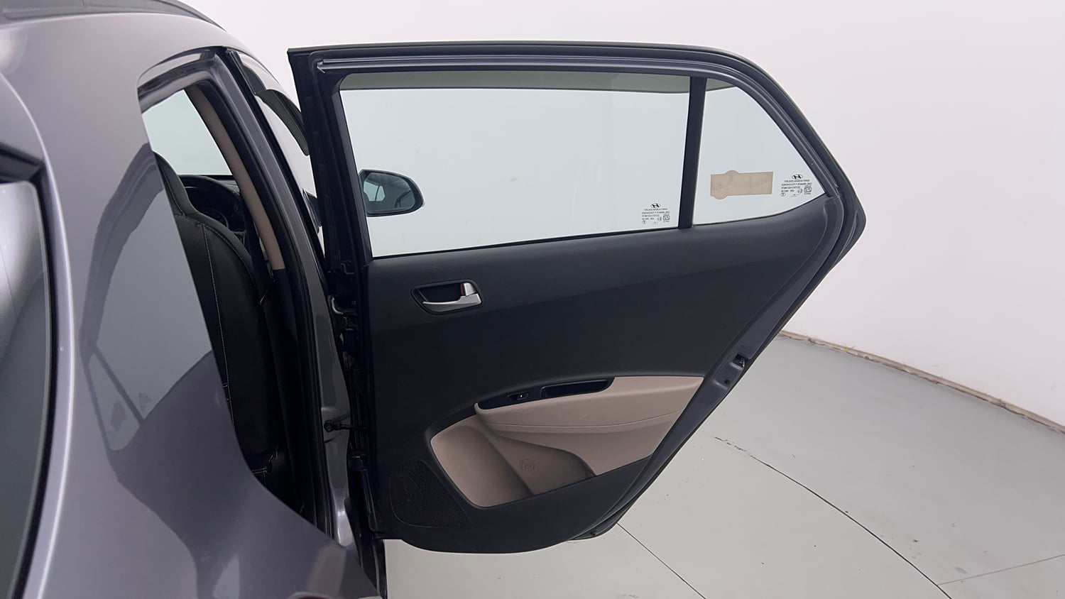 Used 2019 Hyundai Grand i10 Sportz 1.2 Kappa VTVT Petrol Manual interior RIGHT REAR DOOR OPEN VIEW