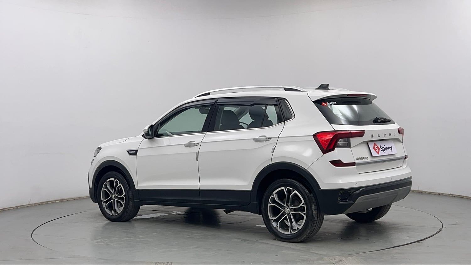 Used 2022 Skoda Kushaq Style 1.0L TSI AT Petrol Automatic exterior LEFT REAR CORNER VIEW