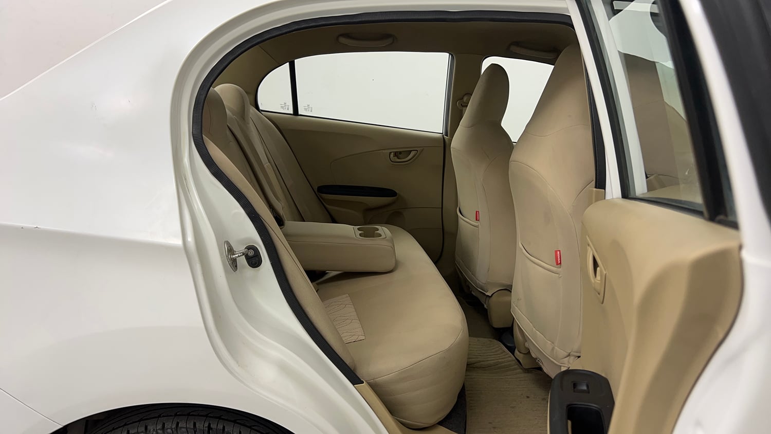 Used 2015 Honda Amaze 1.2 S i-VTEC Petrol Manual interior RIGHT SIDE REAR DOOR CABIN VIEW