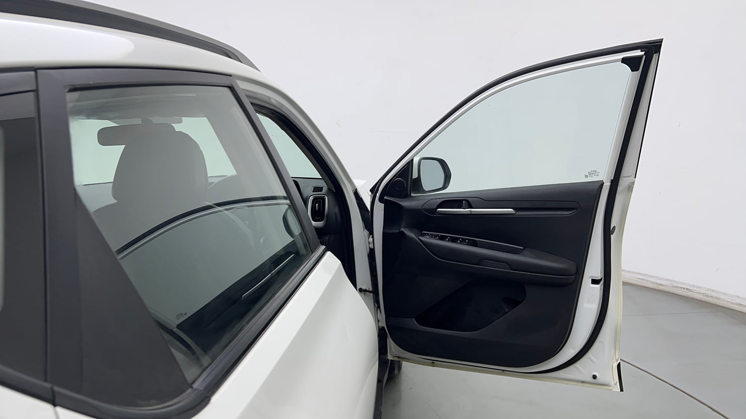 Used 2021 Kia Sonet HTK Plus 1.2 Petrol Manual interior RIGHT FRONT DOOR OPEN VIEW