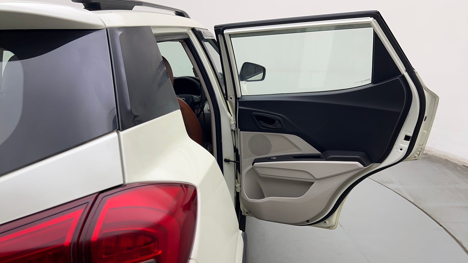 Used 2019 Mahindra XUV 300 1.2 W6 Petrol Manual interior RIGHT REAR DOOR OPEN VIEW