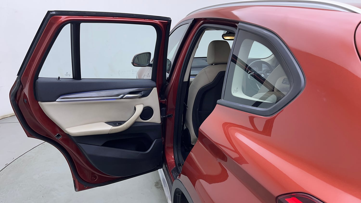Used 2021 BMW X1 sDrive20i xLine Petrol Automatic interior LEFT REAR DOOR OPEN VIEW
