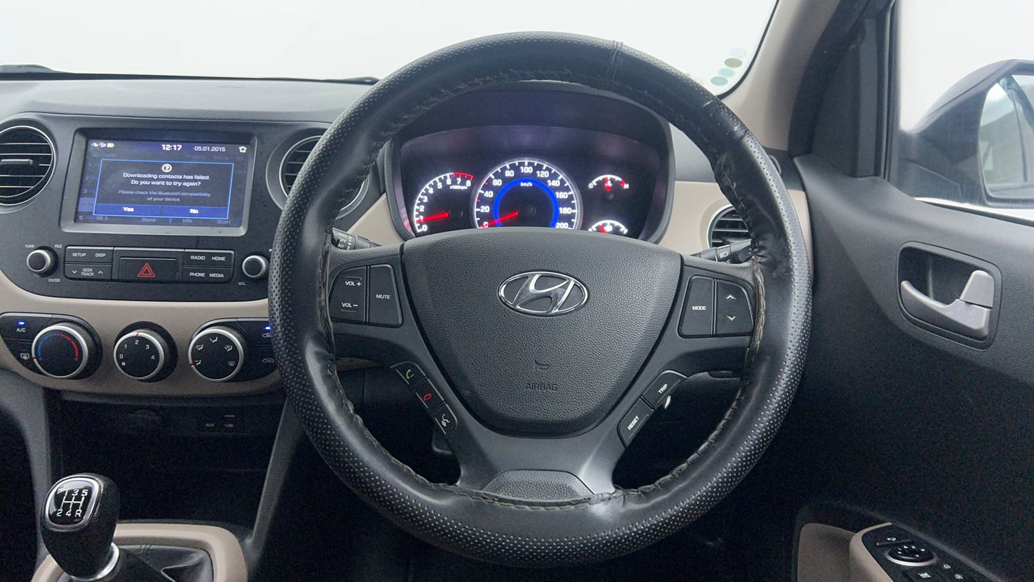 Used 2019 Hyundai Grand i10 Sportz 1.2 Kappa VTVT Petrol Manual interior STEERING VIEW