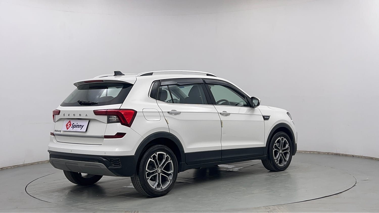 Used 2022 Skoda Kushaq Style 1.0L TSI AT Petrol Automatic exterior RIGHT REAR CORNER VIEW