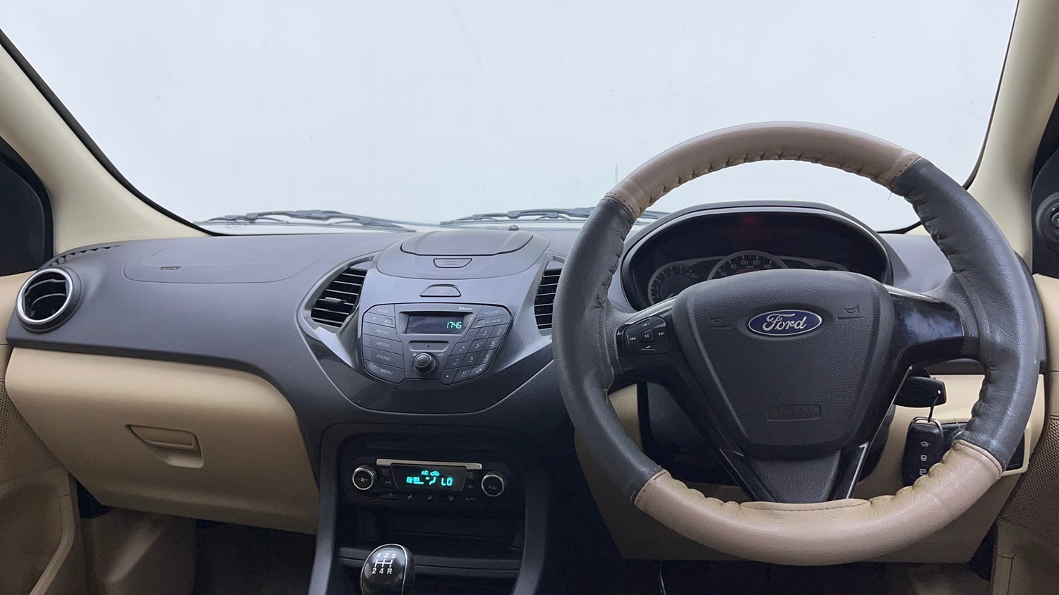 Used 2017 Ford Figo Aspire Titanium 1.2 Ti-VCT Petrol Manual interior DASHBOARD VIEW