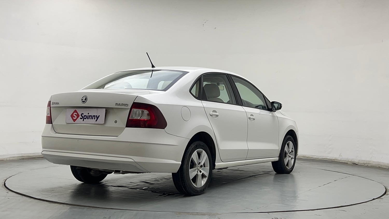 Used 2020 Skoda Rapid Active 1.0 TSI MT Petrol Manual exterior RIGHT REAR CORNER VIEW