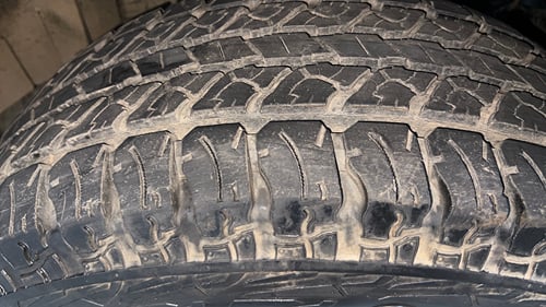 Used 2020 mahindra Thar LX Hard Top Petrol AT 4WD Petrol Automatic tyres RIGHT FRONT TYRE TREAD VIEW