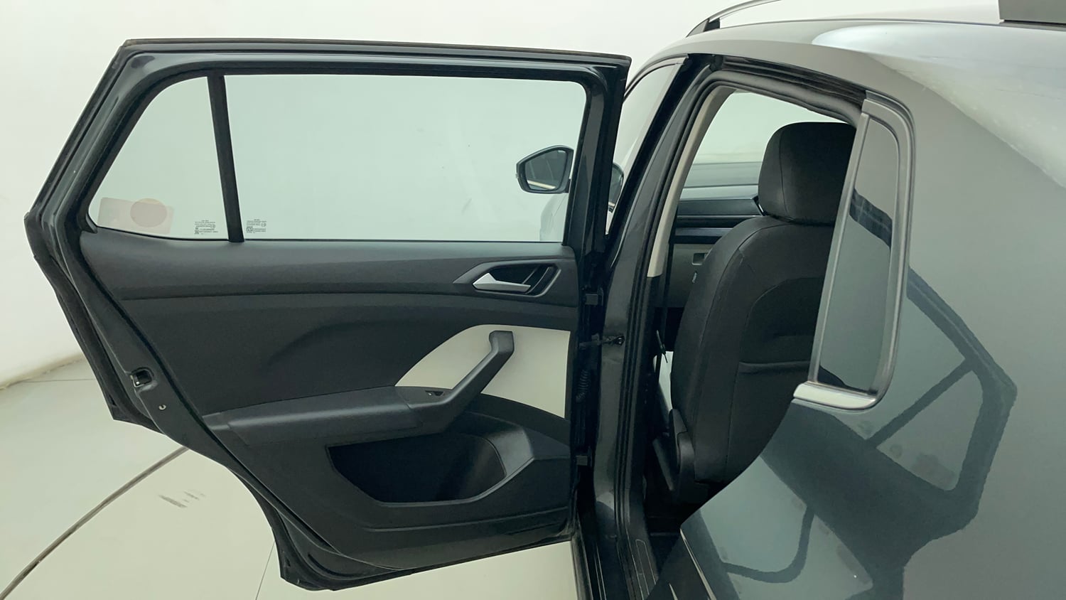 Used 2022 Volkswagen Taigun Topline 1.0 TSI MT Petrol Manual interior LEFT REAR DOOR OPEN VIEW