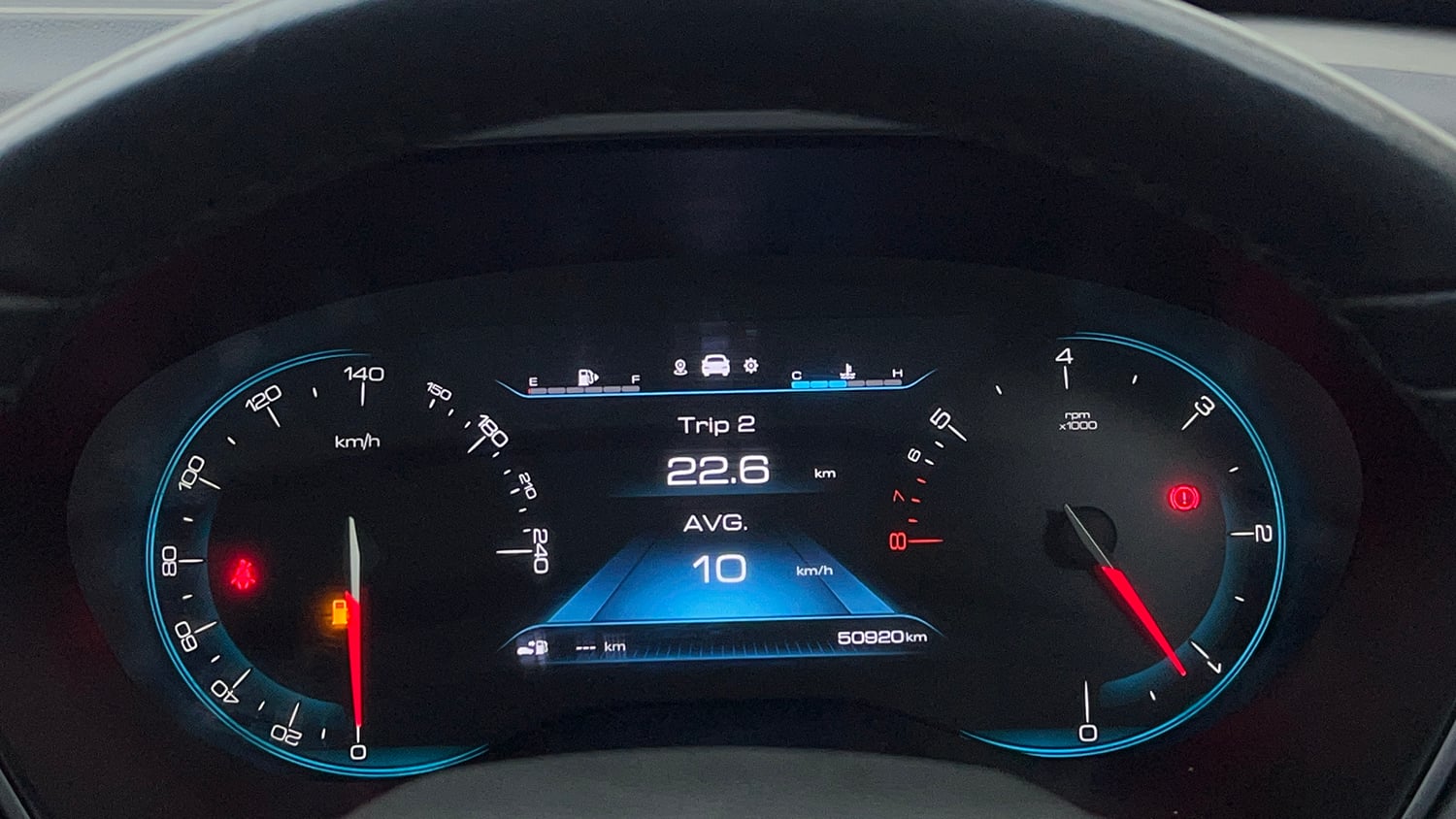 Used 2022 MG Motors Hector Sharp 2.0 Diesel Turbo MT Diesel Manual interior CLUSTERMETER VIEW