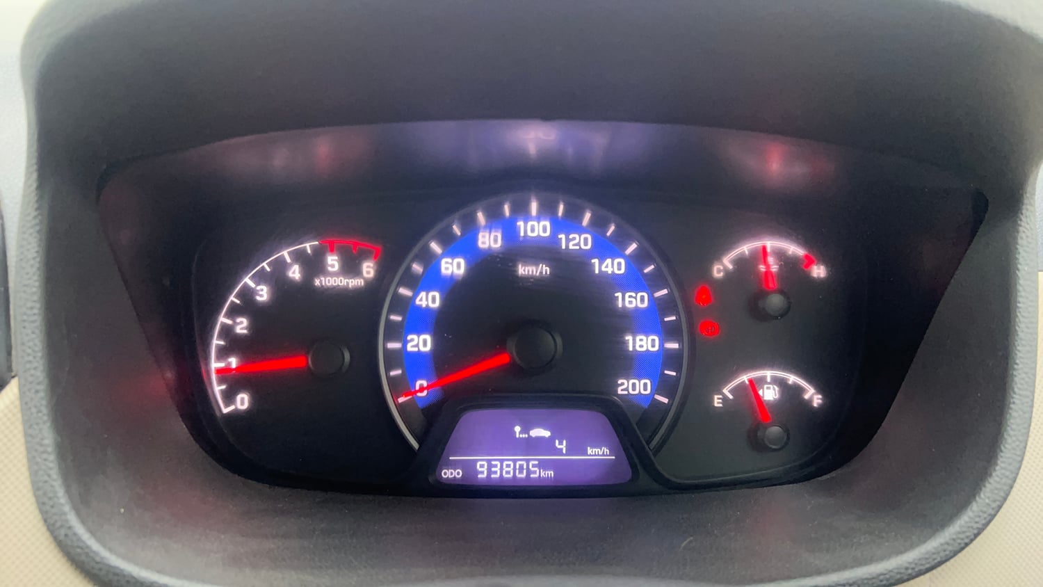 Used 2017 Hyundai Xcent S 1.1 CRDi Diesel Manual interior CLUSTERMETER VIEW
