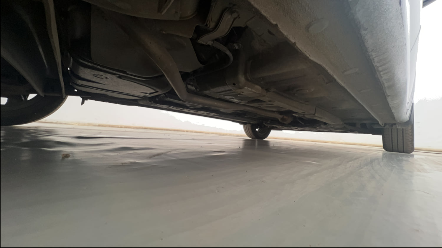 Used 2023 Hyundai Aura S 1.2 Petrol Petrol Manual extra REAR RIGHT UNDERBODY VIEW