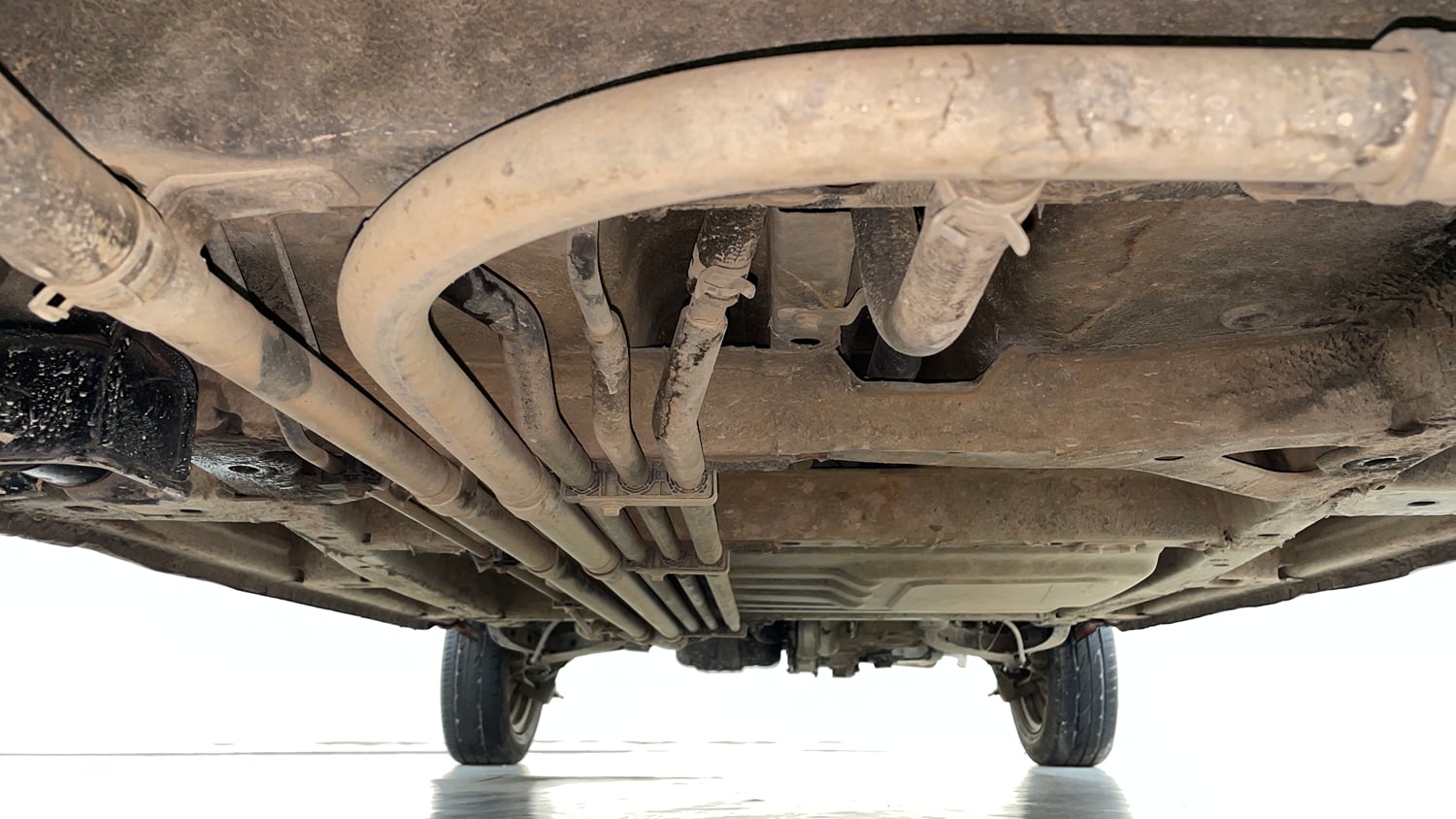 Used 2017 Tata Nano Twist XTA Petrol Automatic extra FRONT LEFT UNDERBODY VIEW