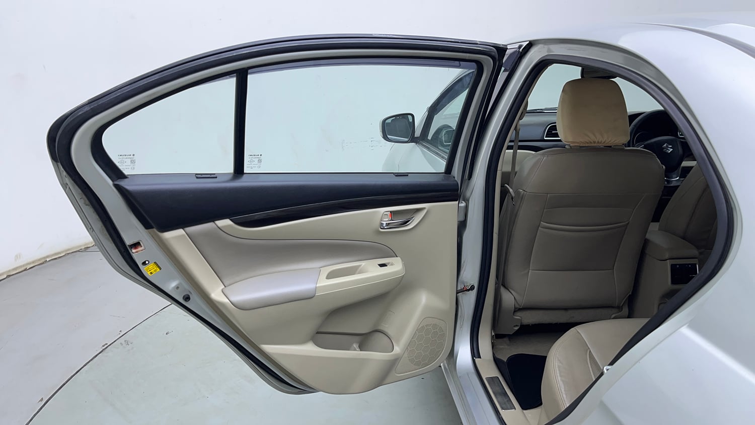 Used 2017 Maruti Suzuki Ciaz Alpha 1.4 AT Petrol Automatic interior LEFT REAR DOOR OPEN VIEW