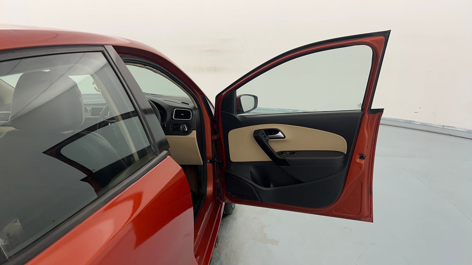 Used 2016 Volkswagen Polo Highline1.2L (P) Petrol Manual interior RIGHT FRONT DOOR OPEN VIEW