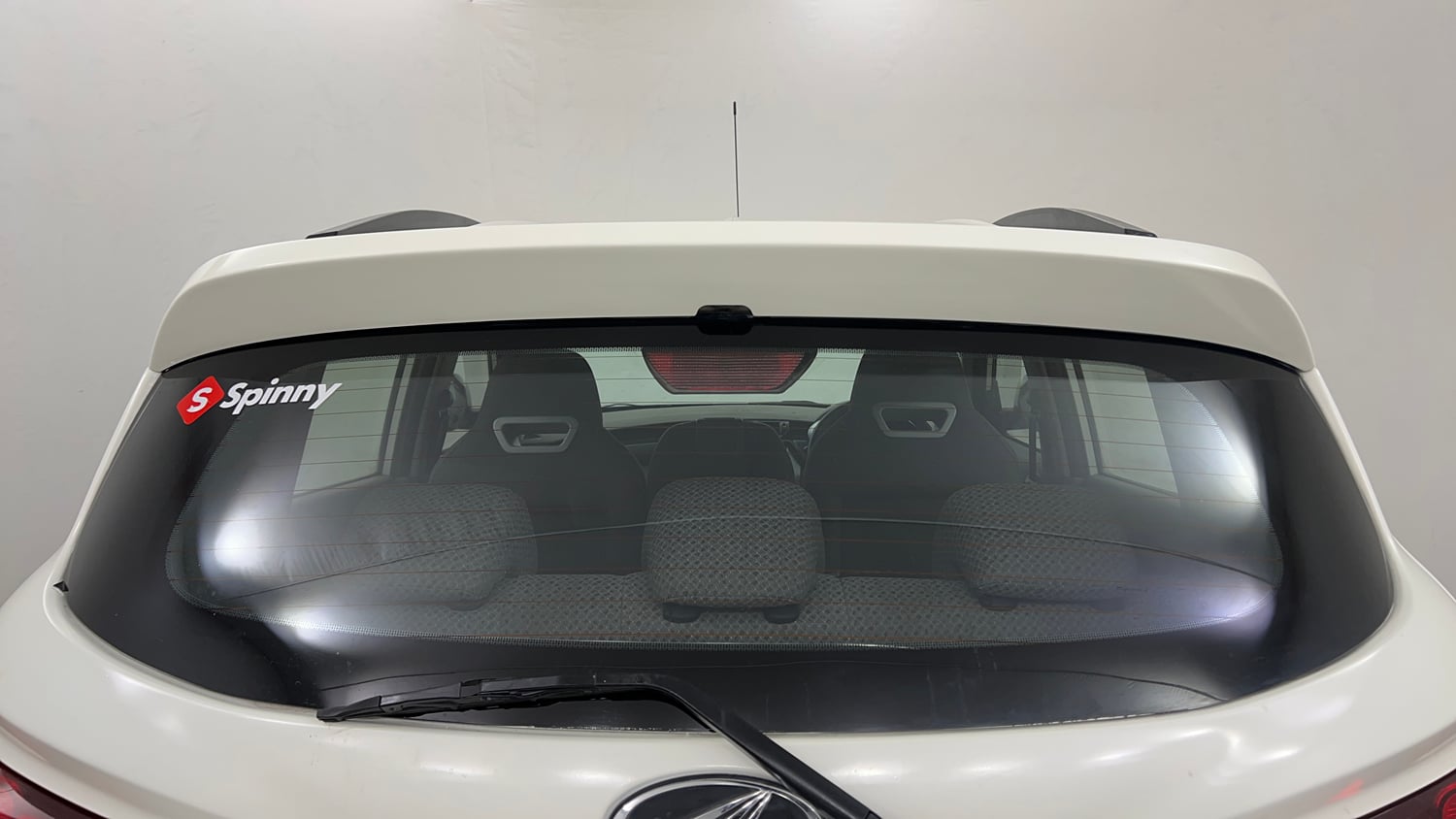 Used 2017 Mahindra KUV100 K6 D 6 STR Diesel Manual exterior BACK WINDSHIELD VIEW
