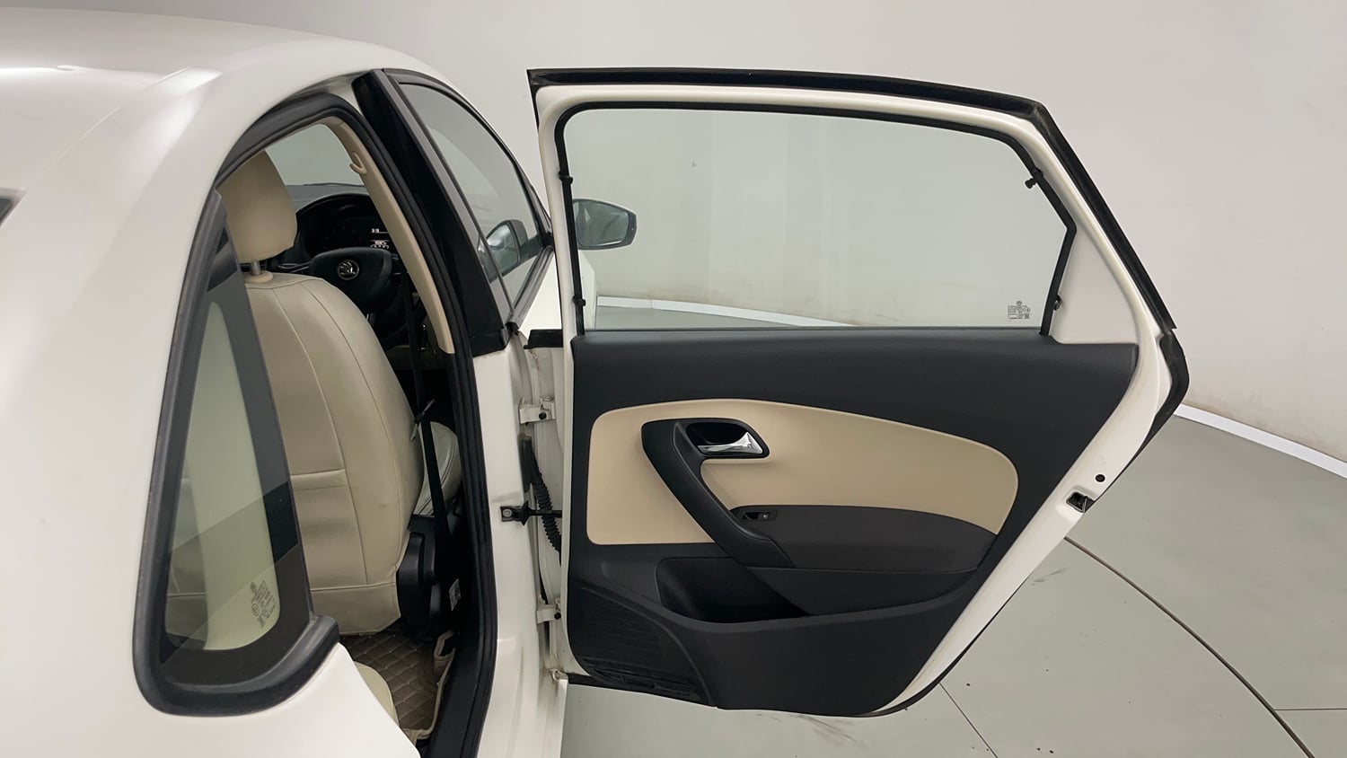 Used 2019 Skoda Rapid Ambition 1.6 MPI AT Petrol Automatic interior RIGHT REAR DOOR OPEN VIEW