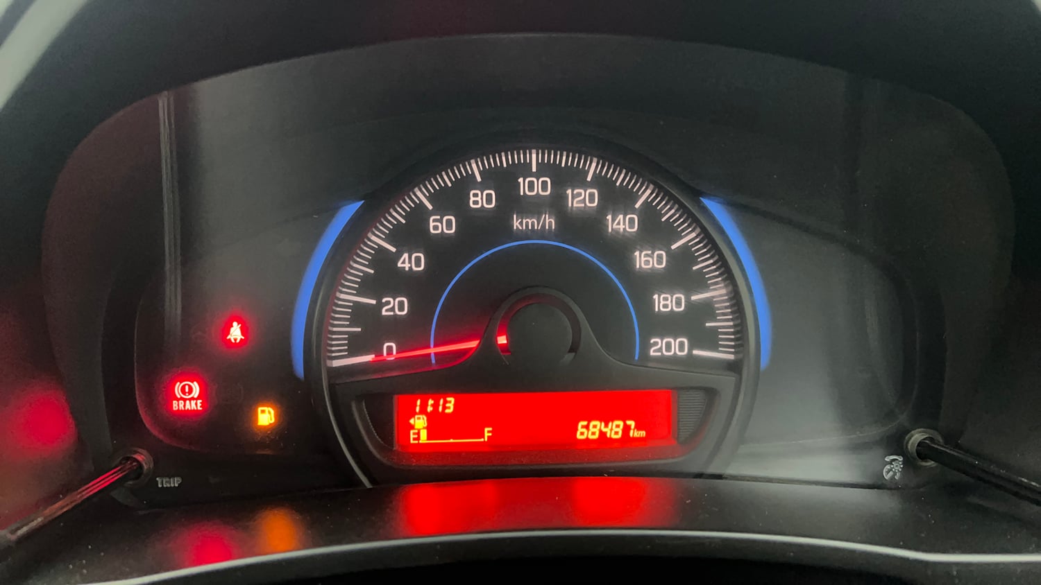 Used 2021 Maruti Suzuki Baleno Sigma Petrol Manual interior CLUSTERMETER VIEW