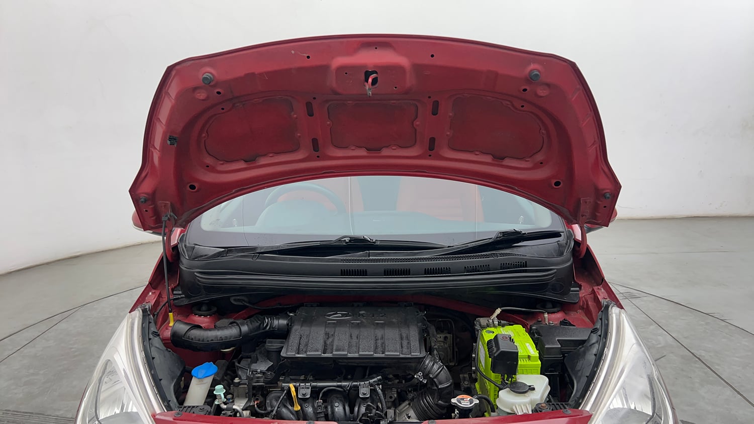 Used 2019 Hyundai Grand i10 Sportz 1.2 Kappa VTVT Petrol Manual engine ENGINE & BONNET OPEN FRONT VIEW