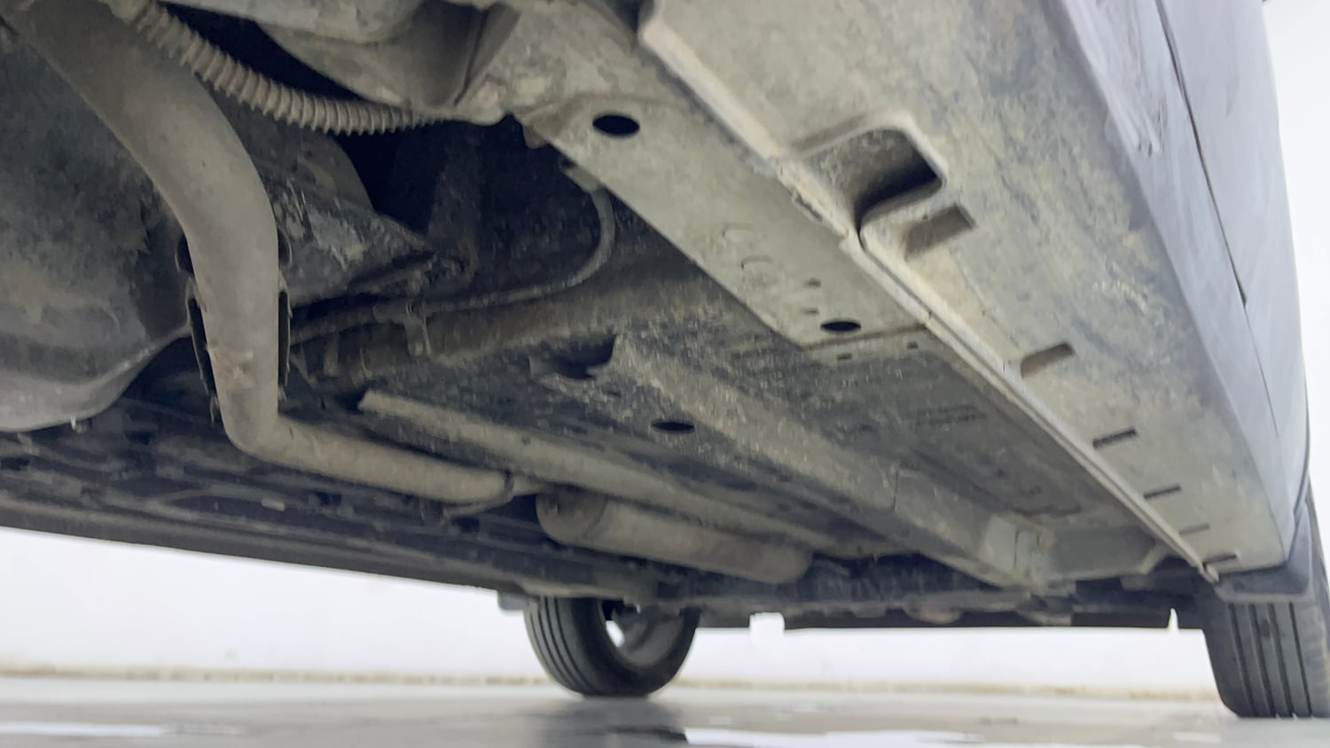 Used 2024 Tata Punch Creative Dual Tone AMT Petrol Automatic extra REAR RIGHT UNDERBODY VIEW