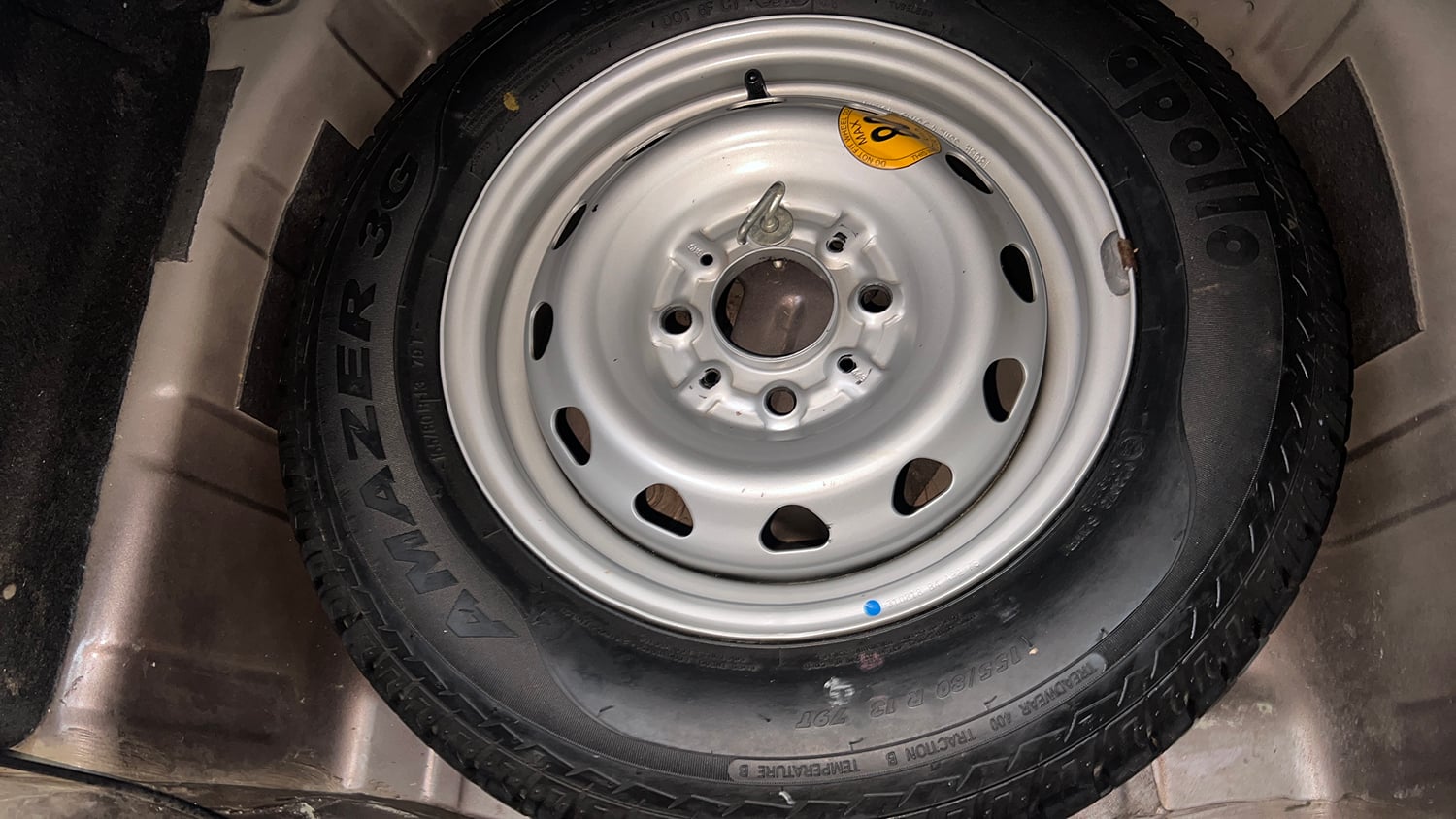 Used 2018 Tata Tiago Revotron XTA Petrol Automatic tyres SPARE TYRE VIEW