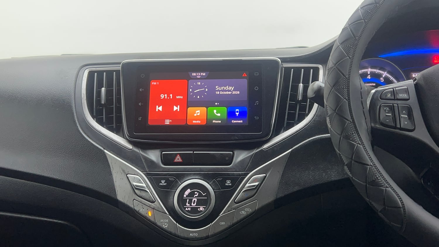 Used 2019 Maruti Suzuki Baleno Zeta Automatic Petrol Automatic interior MUSIC SYSTEM & AC CONTROL VIEW