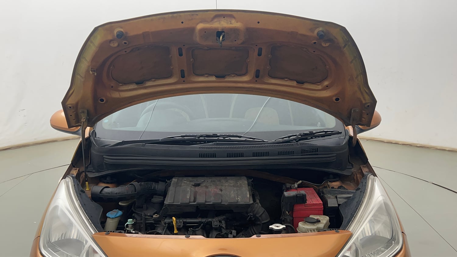 Used 2017 Hyundai Grand i10 Sportz 1.2 Kappa VTVT Petrol Manual engine ENGINE & BONNET OPEN FRONT VIEW