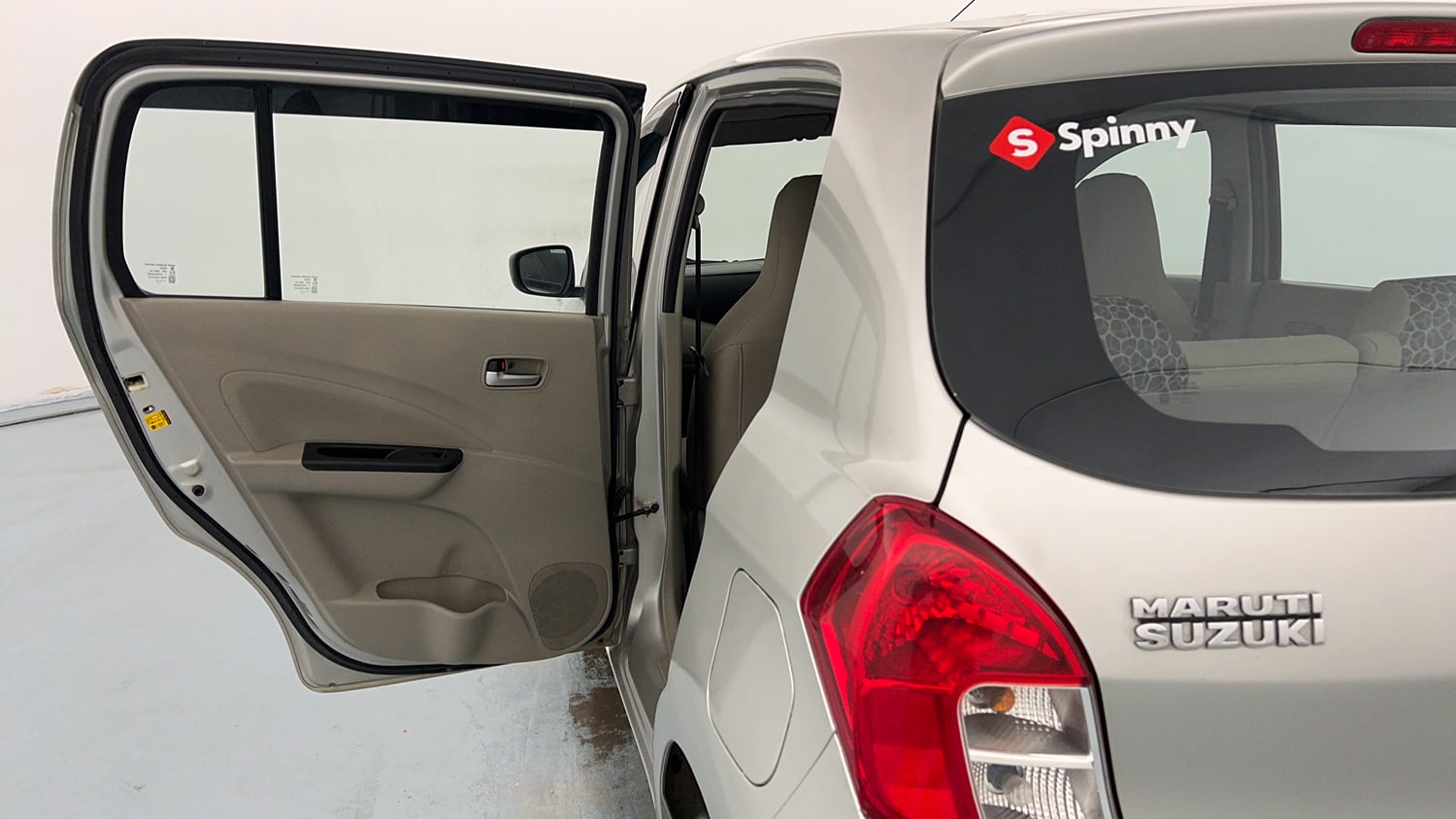 Used 2014 Maruti Suzuki Celerio VXi AMT Petrol Automatic interior LEFT REAR DOOR OPEN VIEW