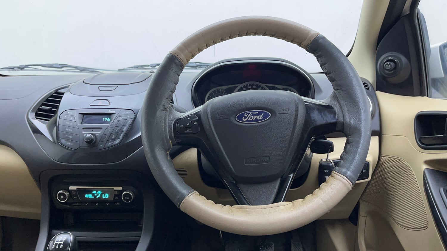 Used 2017 Ford Figo Aspire Titanium 1.2 Ti-VCT Petrol Manual interior STEERING VIEW