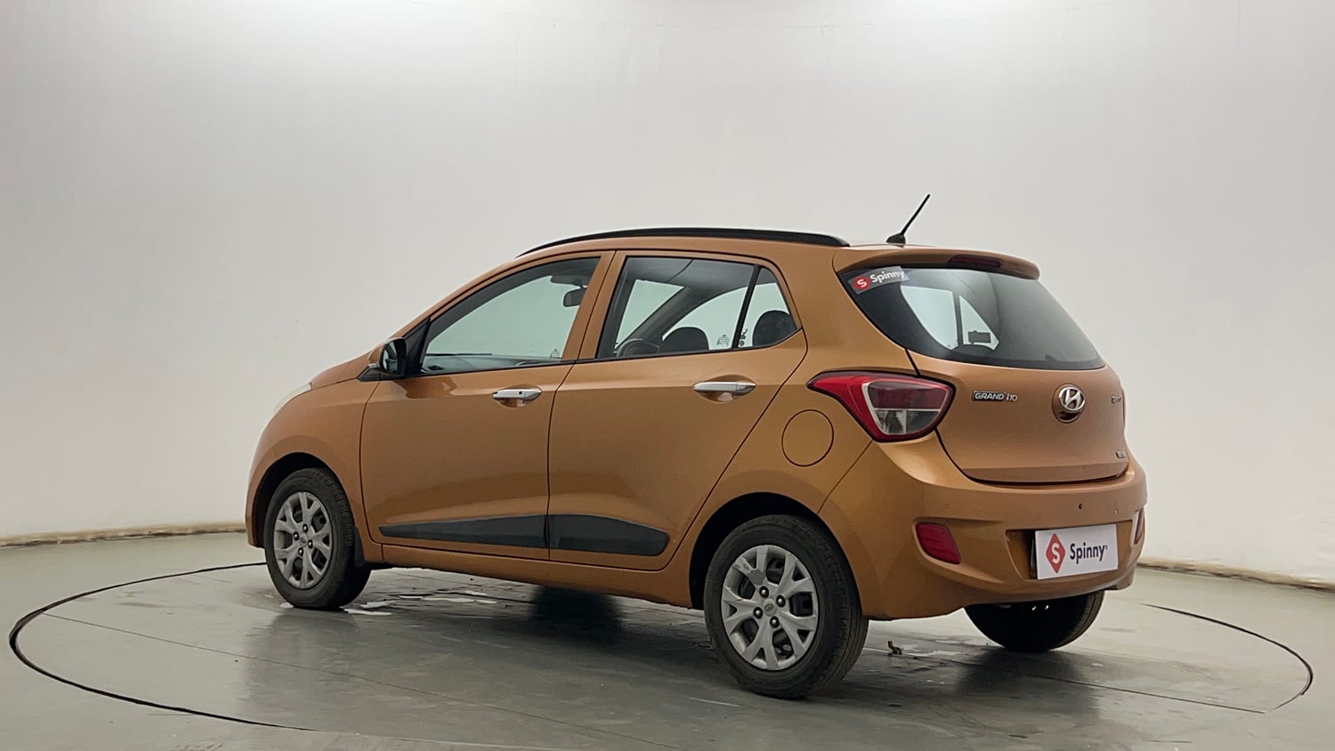 Used 2014 Hyundai Grand i10 Sportz 1.2 Kappa VTVT Petrol Manual exterior LEFT REAR CORNER VIEW