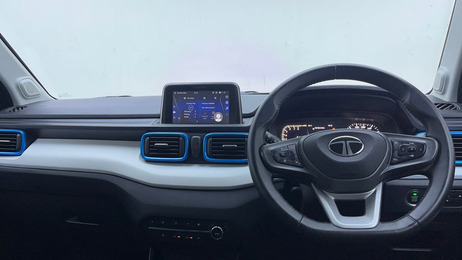 Used 2024 Tata Punch Creative Dual Tone AMT Petrol Automatic interior DASHBOARD VIEW