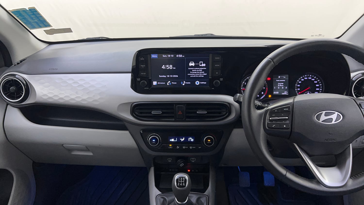 Used 2024 Hyundai Grand i10 Nios Asta 1.2 Kappa Petrol Manual interior MUSIC SYSTEM & AC CONTROL VIEW