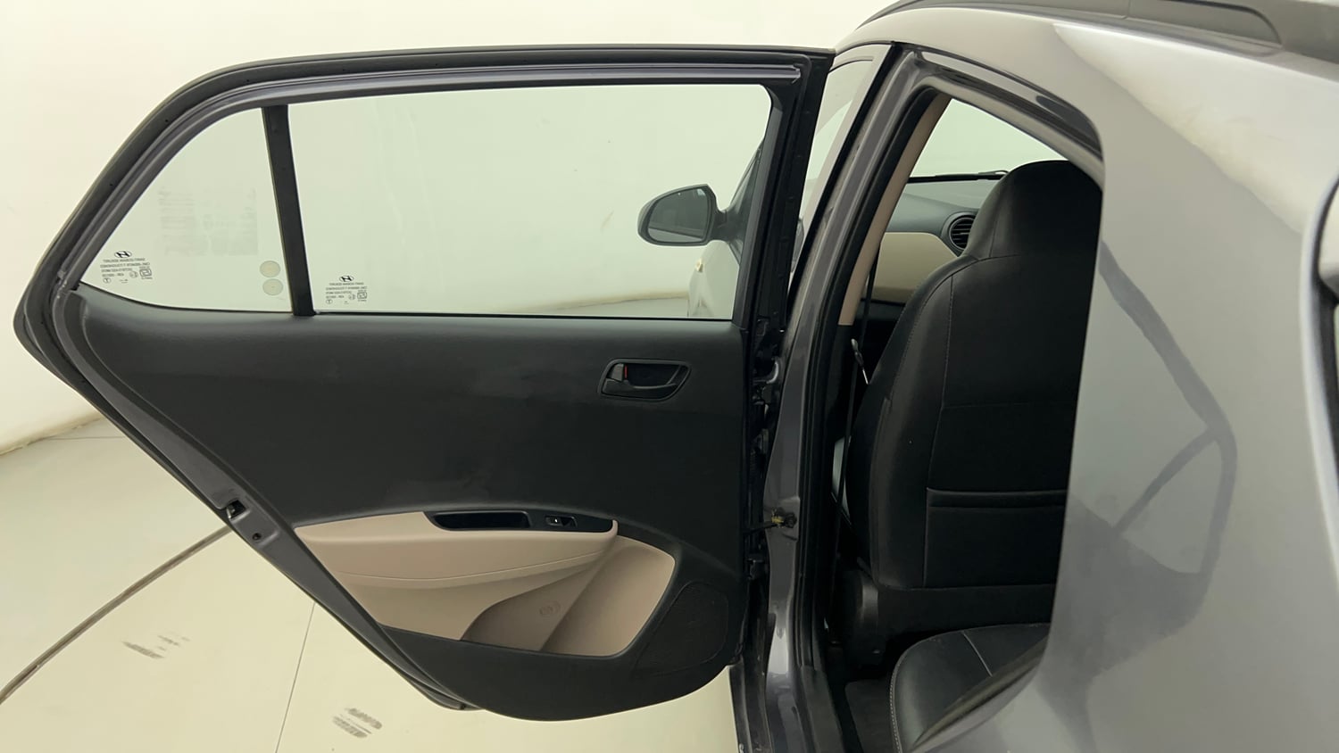 Used 2019 Hyundai Grand i10 Magna 1.2 Kappa VTVT Petrol Manual interior LEFT REAR DOOR OPEN VIEW