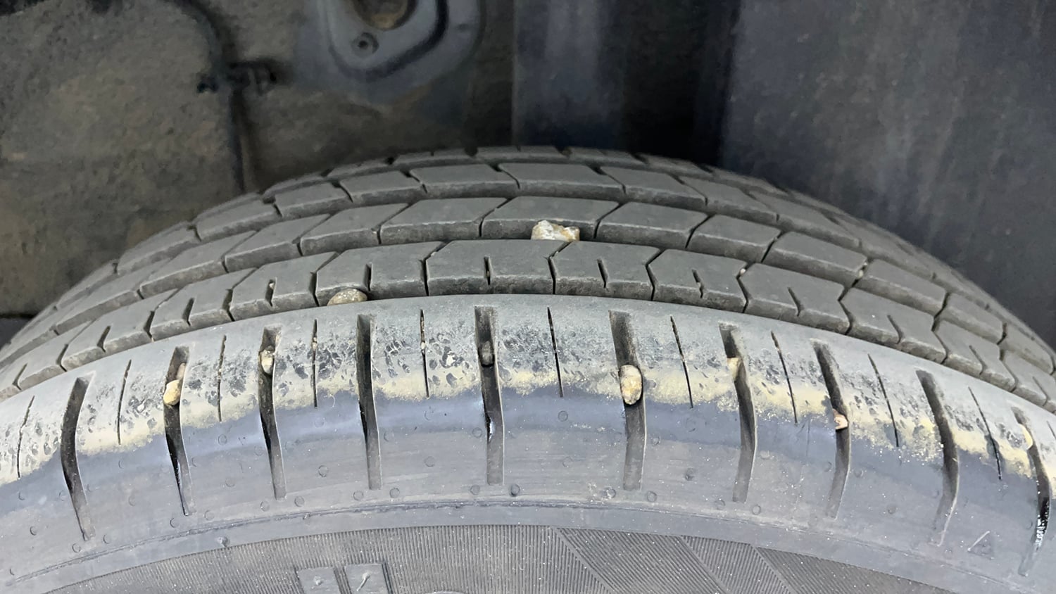Used 2024 Tata Punch Creative Dual Tone AMT Petrol Automatic tyres LEFT REAR TYRE TREAD VIEW