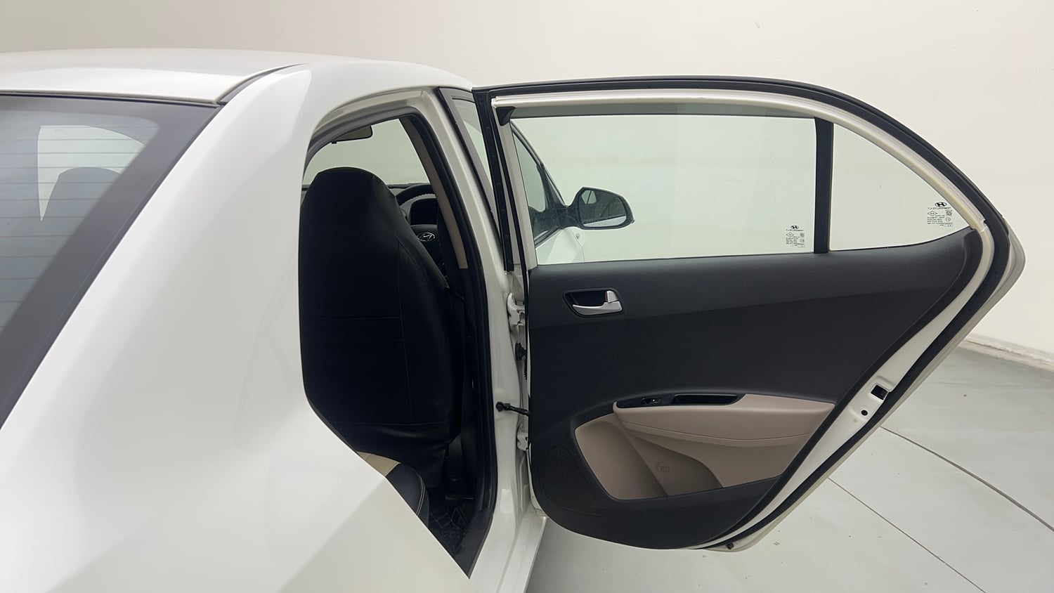Used 2017 Hyundai Xcent S 1.1 CRDi Diesel Manual interior RIGHT REAR DOOR OPEN VIEW