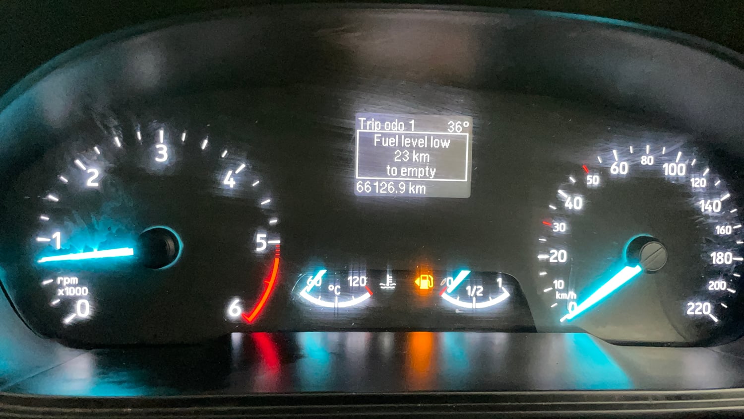 Used 2019 Ford EcoSport Titanium 1.5L TDCi Diesel Manual interior CLUSTERMETER VIEW