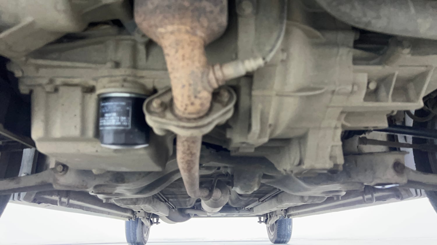 Used 2018 Maruti Suzuki Wagon R VXI+ (O) Petrol Manual extra FRONT LEFT UNDERBODY VIEW