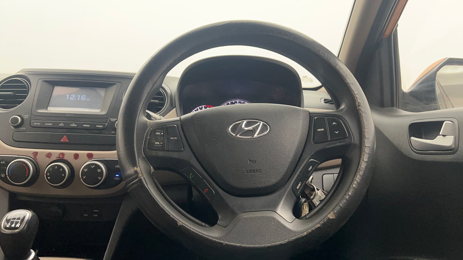 Used 2017 Hyundai Grand i10 Sportz 1.2 Kappa VTVT Petrol Manual interior STEERING VIEW