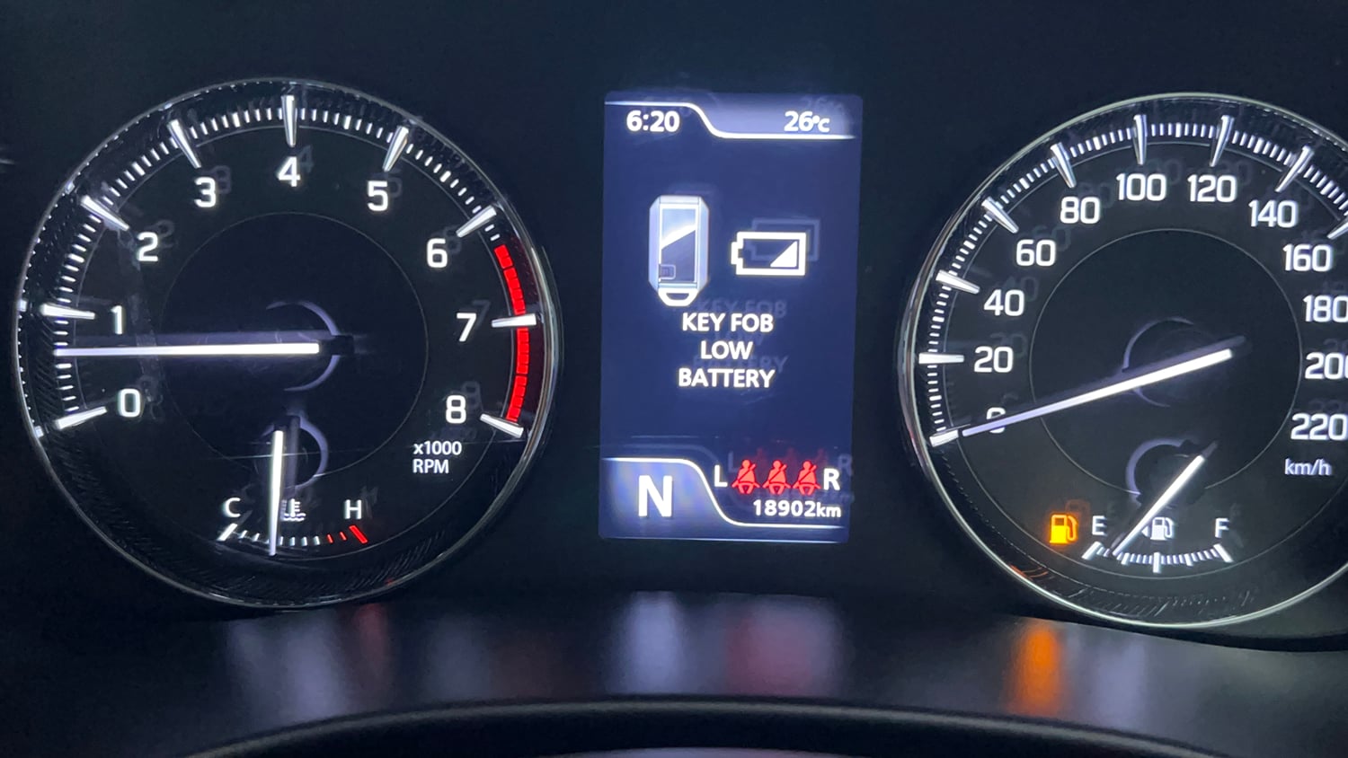 Used 2025 Toyota Glanza V AMT Petrol Automatic interior CLUSTERMETER VIEW