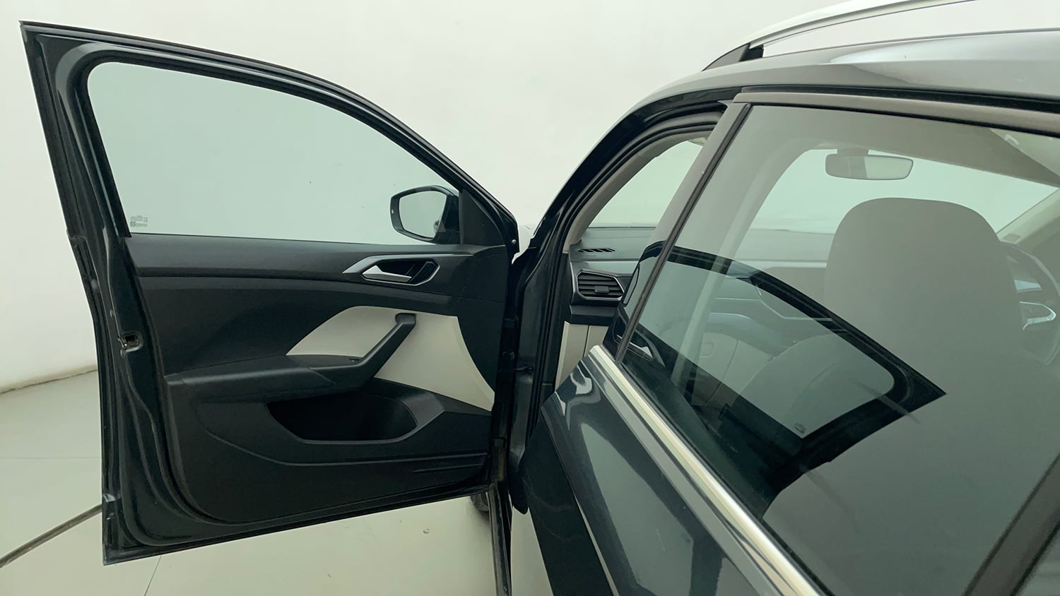 Used 2022 Volkswagen Taigun Topline 1.0 TSI MT Petrol Manual interior LEFT FRONT DOOR OPEN VIEW
