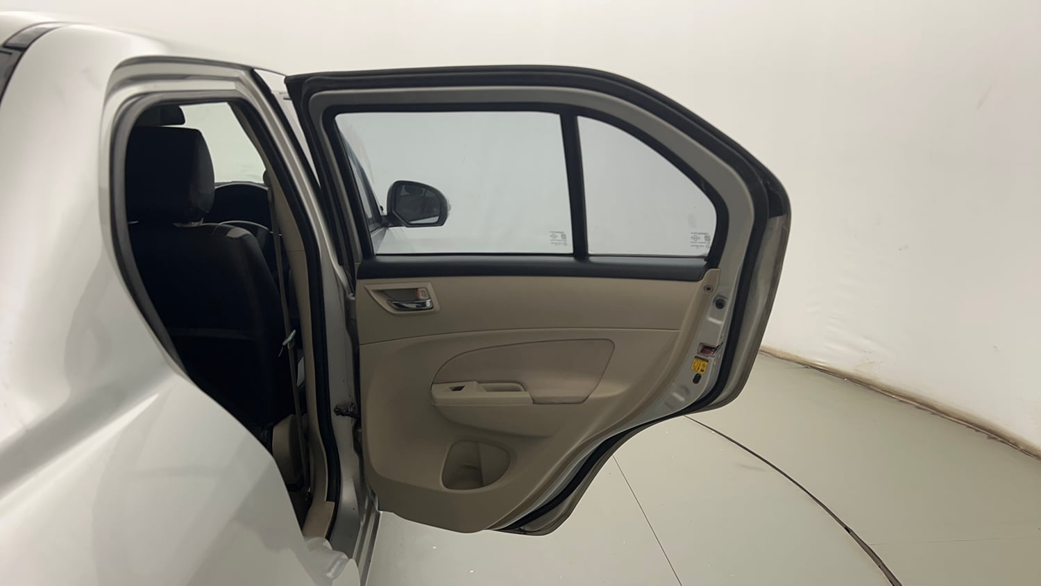 Used 2012 Maruti Suzuki Swift Dzire VXI Petrol Manual interior RIGHT REAR DOOR OPEN VIEW
