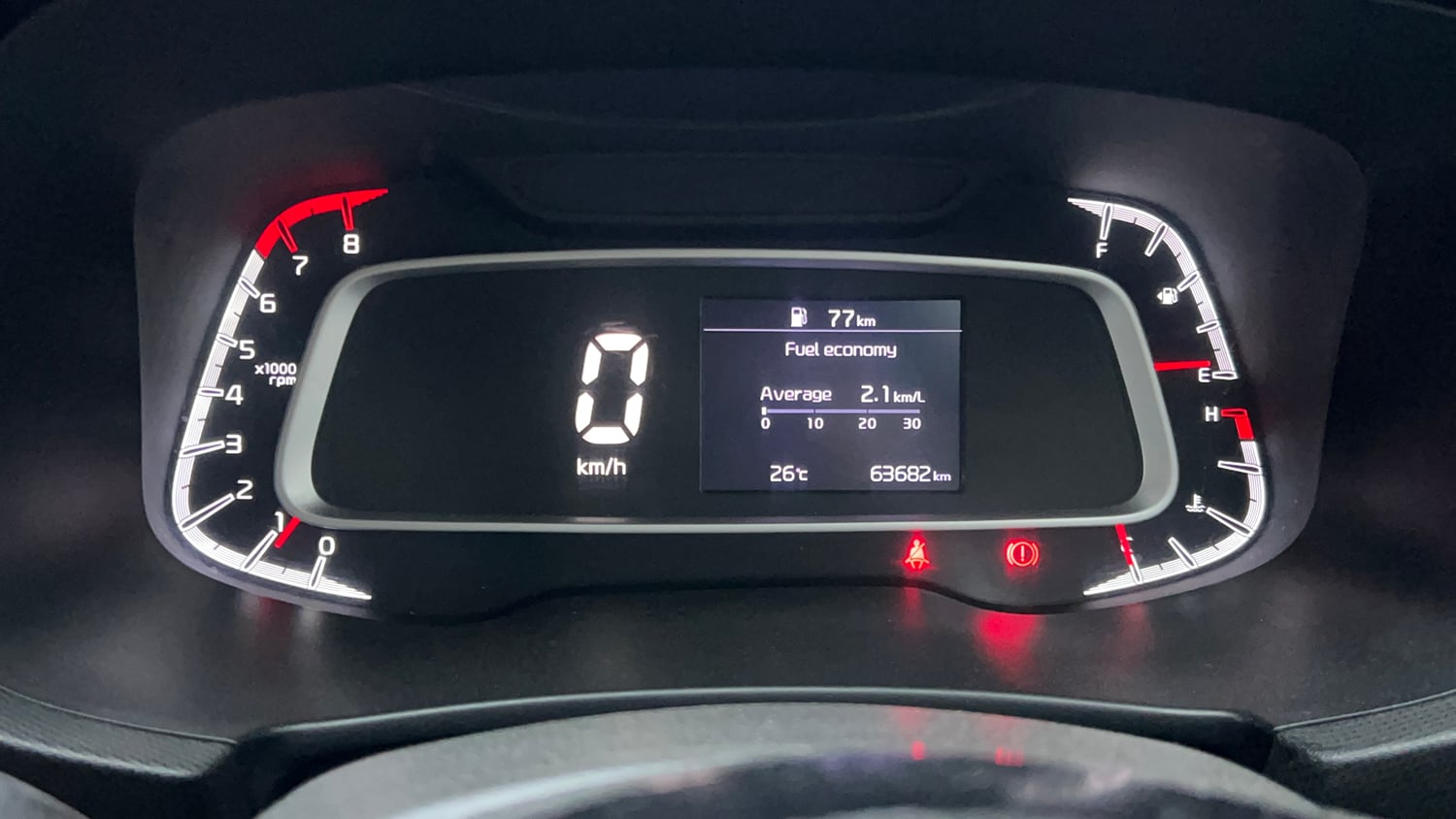 Used 2021 Kia Sonet HTK Plus 1.2 Petrol Manual interior CLUSTERMETER VIEW