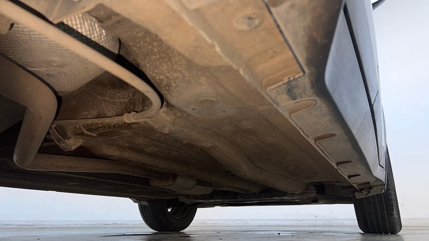 Used 2021 Kia Sonet HTK Plus 1.2 Petrol Manual extra REAR RIGHT UNDERBODY VIEW