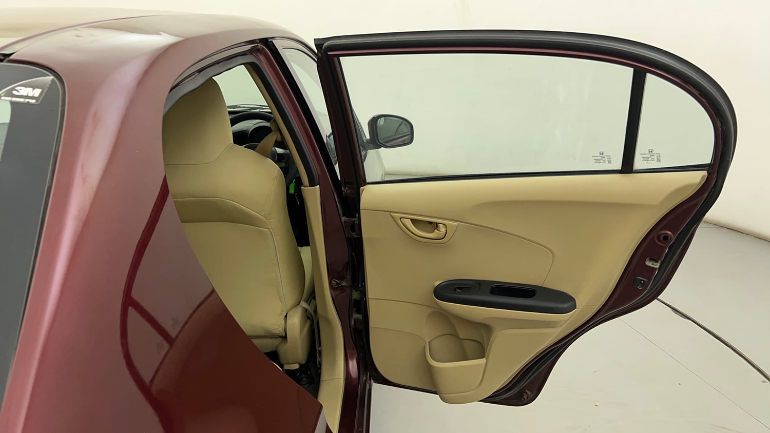 Used 2014 Honda Amaze 1.2 S i-VTEC Petrol Manual interior RIGHT REAR DOOR OPEN VIEW