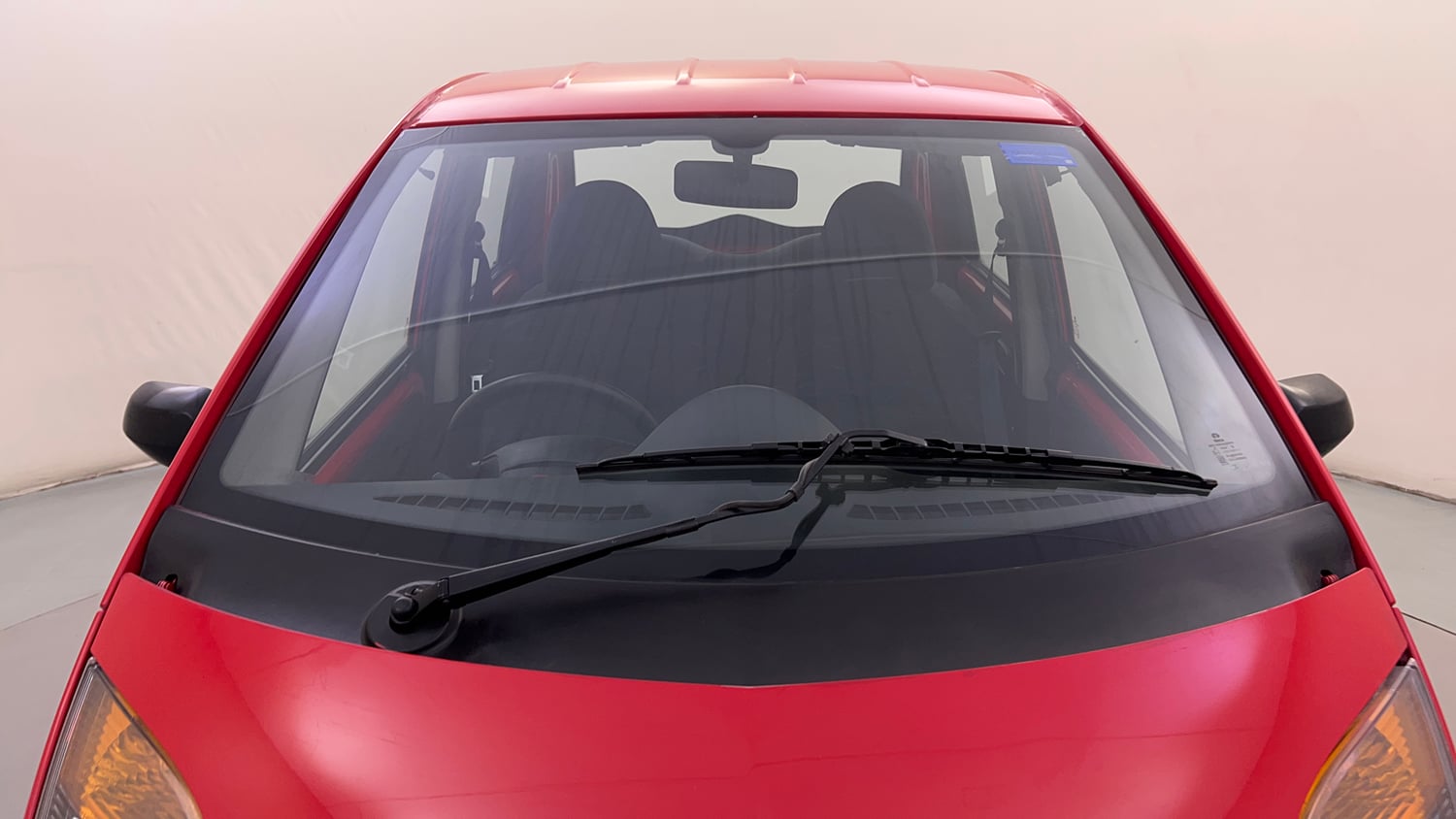 Used 2013 Tata Nano CX Petrol Manual exterior FRONT WINDSHIELD VIEW