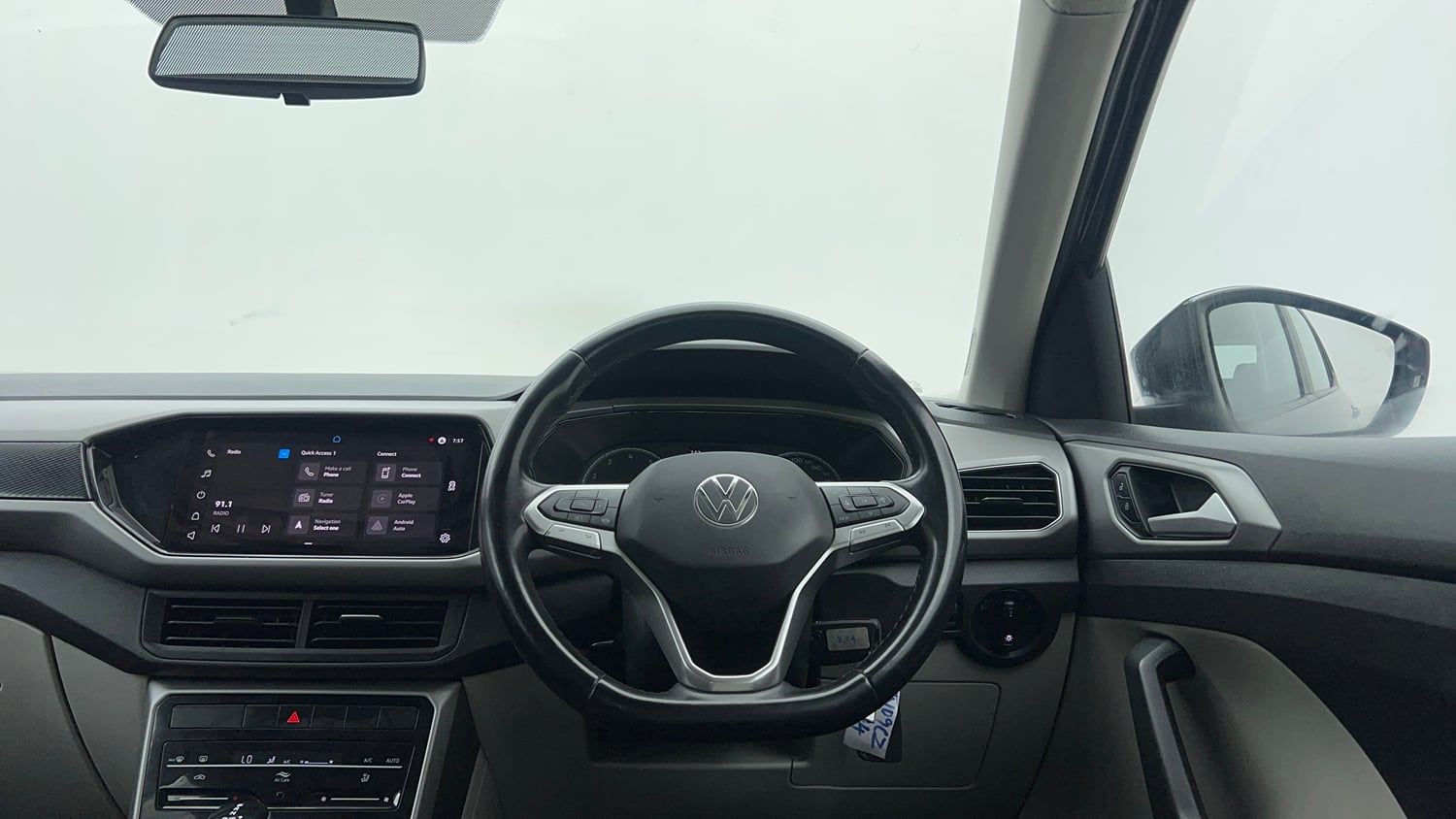 Used 2022 Volkswagen Taigun Highline 1.0 TSI AT Petrol Automatic interior STEERING VIEW