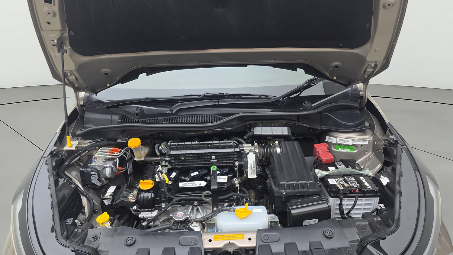 Used 2025 Tata Altroz Creative S Petrol 6DCT Petrol Automatic engine ENGINE & BONNET OPEN FRONT VIEW