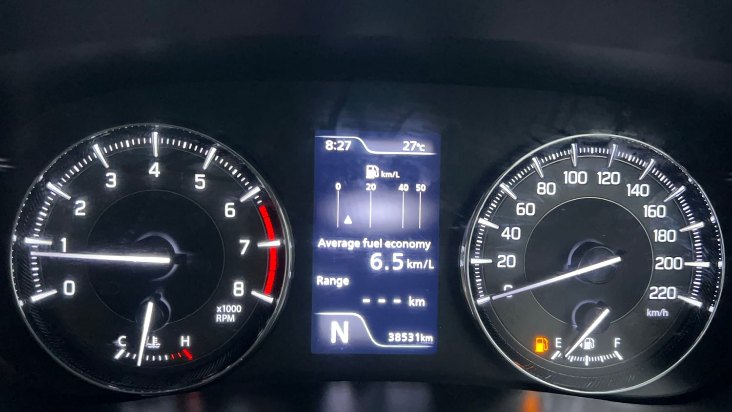 Used 2023 Maruti Suzuki Baleno Zeta AGS Petrol Automatic interior CLUSTERMETER VIEW